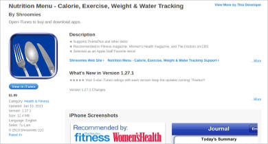 Nutrition tracking software for mac
